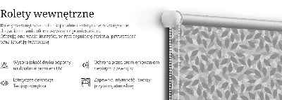 Rolgordijn verduisterend Grijze bladeren