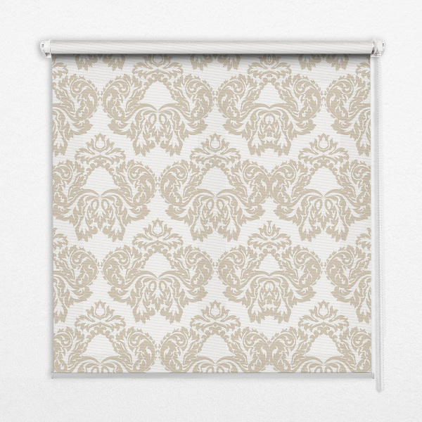 Rolgordijn voor het raam Beige patroon