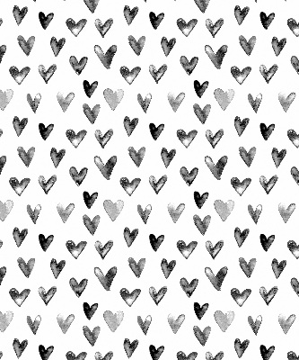 Rolgordijn voor het raam Zwarte harten