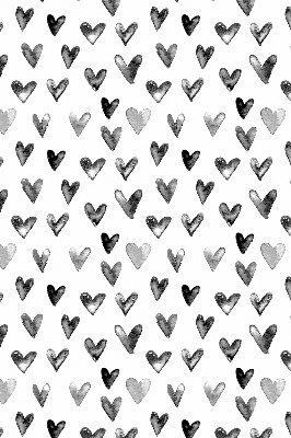 Rolgordijn voor het raam Zwarte harten