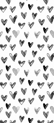 Rolgordijn voor het raam Zwarte harten