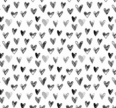 Rolgordijn voor het raam Zwarte harten