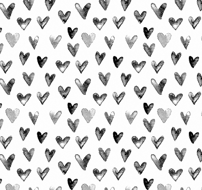 Rolgordijn voor het raam Zwarte harten