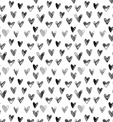 Rolgordijn voor het raam Zwarte harten