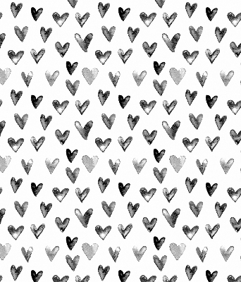 Rolgordijn voor het raam Zwarte harten