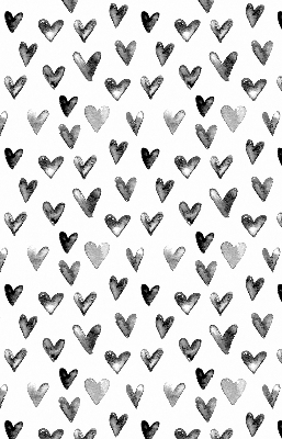 Rolgordijn voor het raam Zwarte harten