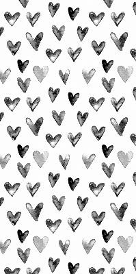 Rolgordijn voor het raam Zwarte harten