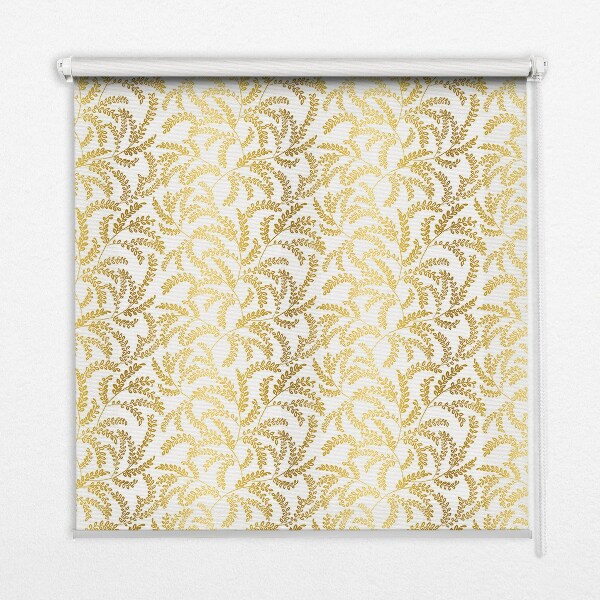 Rolgordijn voor het raam Gouden takken