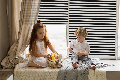 Rolgordijn verduisterend Zwarte strepen