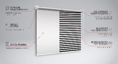 Rolgordijn verduisterend Zwarte strepen