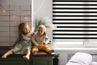 Rolgordijn verduisterend Zwarte strepen