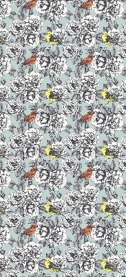 Rolgordijn voor het raam Bloemen