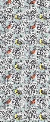 Rolgordijn voor het raam Bloemen