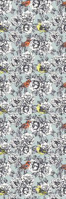 Rolgordijn voor het raam Bloemen