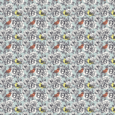 Rolgordijn voor het raam Bloemen