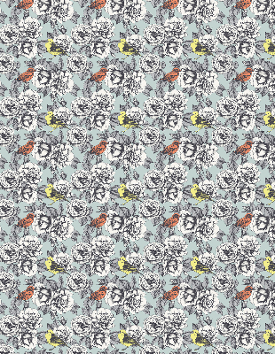 Rolgordijn voor het raam Bloemen