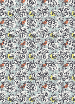 Rolgordijn voor het raam Bloemen