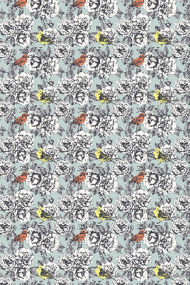 Rolgordijn voor het raam Bloemen