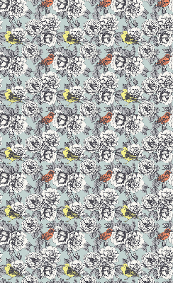 Rolgordijn voor het raam Bloemen