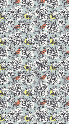 Rolgordijn voor het raam Bloemen