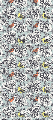 Rolgordijn voor het raam Bloemen