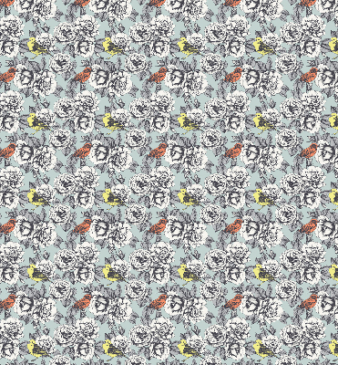 Rolgordijn voor het raam Bloemen