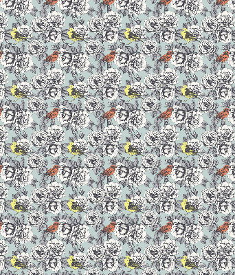 Rolgordijn voor het raam Bloemen