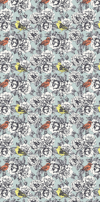 Rolgordijn voor het raam Bloemen