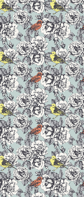 Rolgordijn voor het raam Bloemen