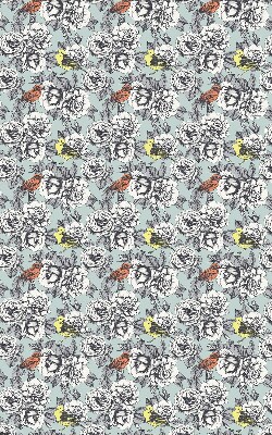 Rolgordijn voor het raam Bloemen