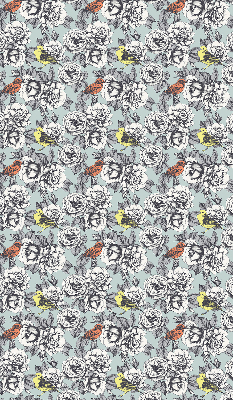 Rolgordijn voor het raam Bloemen