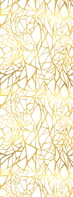 Rolgordijn voor het raam Geel patroon