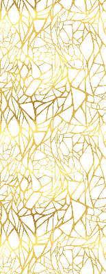 Rolgordijn voor het raam Geel patroon