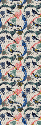 Rolgordijn voor het raam Kleurrijke pauwen