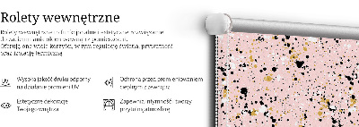 Rolgordijn verduisterend Verfvlekken op een roze achtergrond