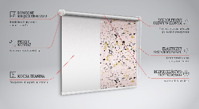 Rolgordijn verduisterend Verfvlekken op een roze achtergrond