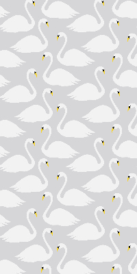 Rolgordijn voor het raam Zwanen