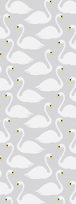 Rolgordijn voor het raam Zwanen