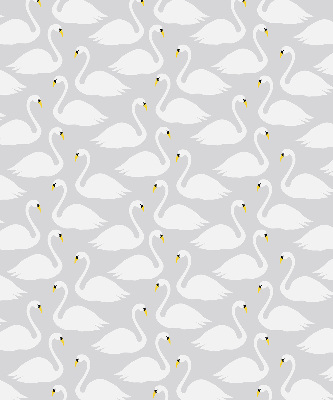 Rolgordijn voor het raam Zwanen