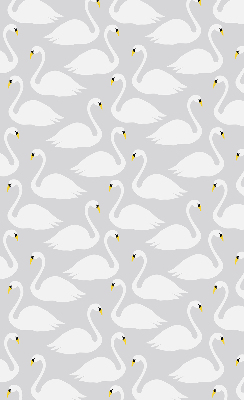 Rolgordijn voor het raam Zwanen