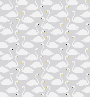 Rolgordijn voor het raam Zwanen