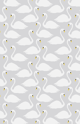 Rolgordijn voor het raam Zwanen