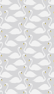 Rolgordijn voor het raam Zwanen