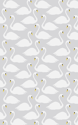 Rolgordijn voor het raam Zwanen