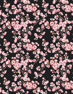 Rolgordijn verduisterend Bloemen van de boom