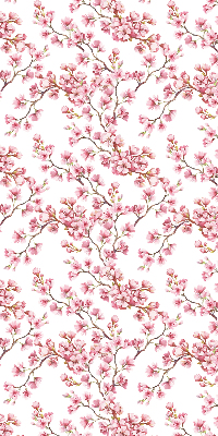 Rolgordijn voor het raam Roze lelie