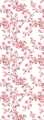 Rolgordijn voor het raam Roze lelie