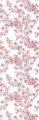 Rolgordijn voor het raam Roze lelie