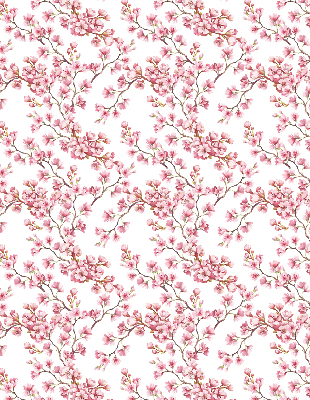 Rolgordijn voor het raam Roze lelie