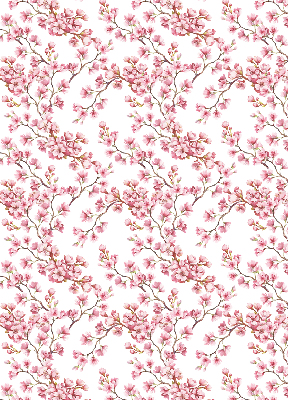 Rolgordijn voor het raam Roze lelie